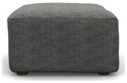 Heart of House Harrison Fabric Footstool - Grey